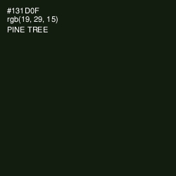 #131D0F - Pine Tree Color Image